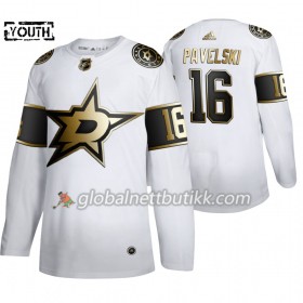 Dallas Stars Hockeydrakt Joe Pavelski 16 Adidas 2019-2020 Golden Edition Hvit Authentic - Barn